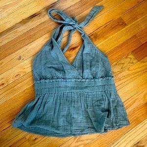 American eagle sage green halter (s)